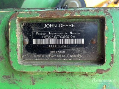 2010 John Deere 3754D Heel Boom Log Loader