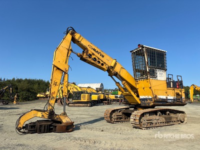 1998 Komatsu PC300LC-6LC Heel Boom Log Loader