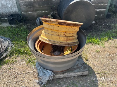 Quantity of (4) Tractor Steel Rims