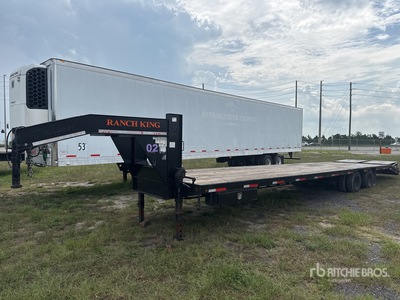 2022 Ameritrail GNLS40-24DKC2LP 40 ft T/A Gooseneck Remolque Portamaquinaria