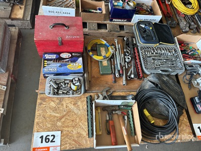 Tool Box, Jump Starter Cable, Wrenches, Socket Set & Hammer