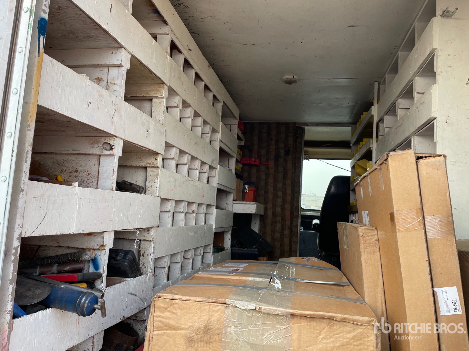 1980 GMC With misc items inside van Step Van