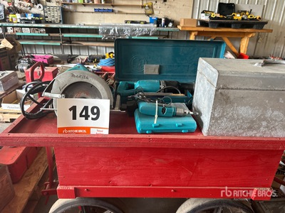 Socket Sets, Vice Grip, Wrenches, Drill Bits, Reciprocating Saw, Tool Box, Circular Saw, Wagon