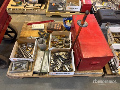 Tool Box, Drill Bits, Wrenches, Socket Sets