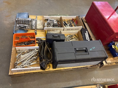 Tool Box, Wrenches, Drill Bits, Socket Sets, Tool Belt, Pins.