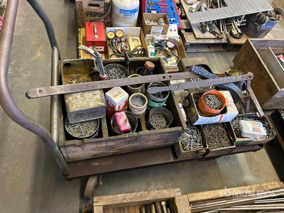 Quantity of Nails & Steel Cart