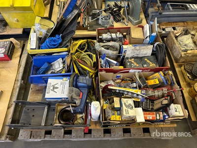 Buffing Tool, Garage Light, Ropes, Starter, Tape Measure & Piston Ring Set