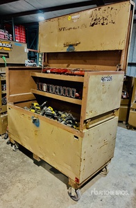 Knaack Job Site Box w/ Power Tools, Chargers, and Batteries
