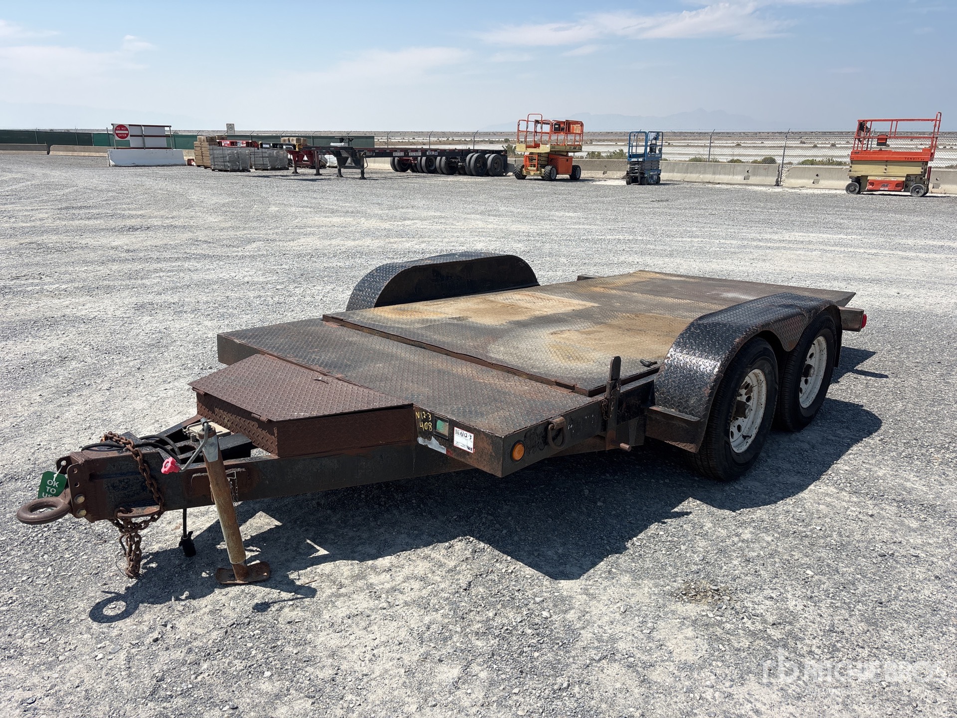 2004 T & J 105165 14 ft T/A Tilt Deck Trailer