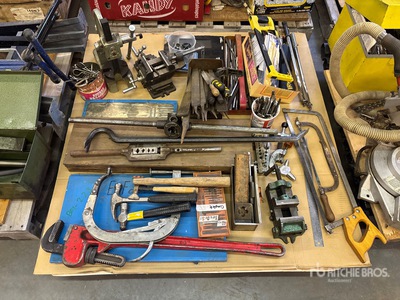 Hammer, Pipe Wrench, Vice, Files, Saw, Tap and Die Set, Pins Różne