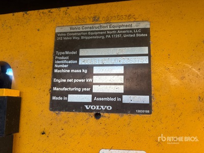 2017 Volvo SD115B Smooth Drum Compactor