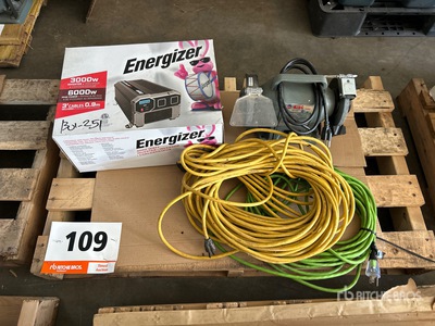 3000 Watt Inverter, Bench Grinder & Extension Cable