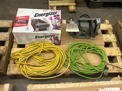 3000 Watt Inverter, Bench Grinder & Extension Cable Różne