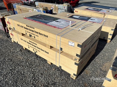 2026 MTO A3325G Double Garage Metal Shed (Unused)