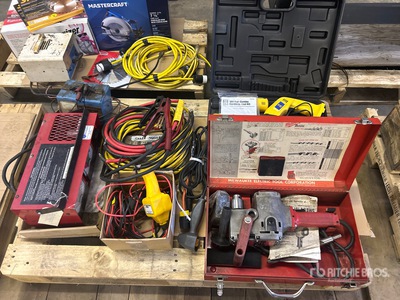 Battery Load Tester, Jump Starter Cable, Heavy Duty Hole Hawg & Cordless Combo Kit Różne