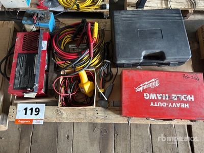 Battery Load Tester, Jump Starter Cable, Heavy Duty Hole Hawg & Cordless Combo Kit