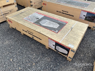 2026 MTO A1220 Single Garage Metal Shed (Unused)