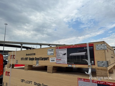 2026 MTO A1119 11 ft x 19 ft Steel Abri d'Auto (Unused)