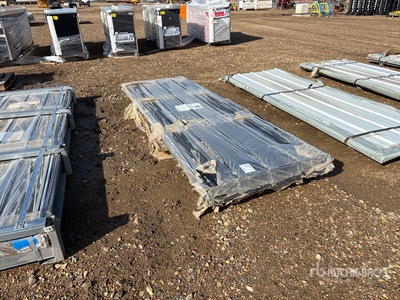 Quantity of (100) 2026 STARVOX S3048F Galvalume Corrugated Steel Panels (Black) (Unused)