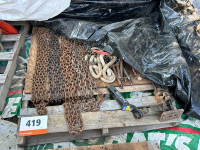 Quantity of Chains, Hook, Lever Chain Hoist, High Lift Jack & Ball Hitch