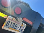 Trailer Chassis with License Plate Light Functional