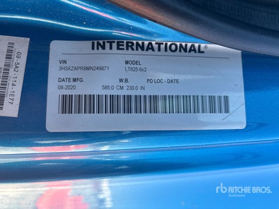2021 International LT625 6x2 Cabeza Tractora Cabina Dormitorio
