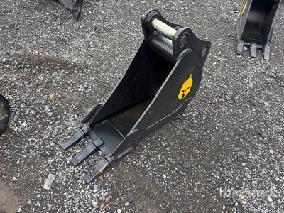 Trojan 50CL 12 in Digging Cazo para excavadora - Fits 45mm Cat 305, 305.5 Komatsu PC45/50/55 Hyundai R55, Hitachi/Deere 50D/G Case, New Holland, Kobelco SK50 Bobcat E50/341/337