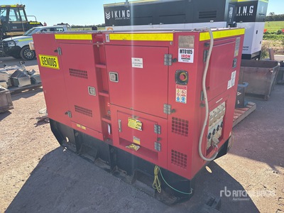 2023 Globe Power GP38K 35 kVA Skid-Mounted Groupe électrogène