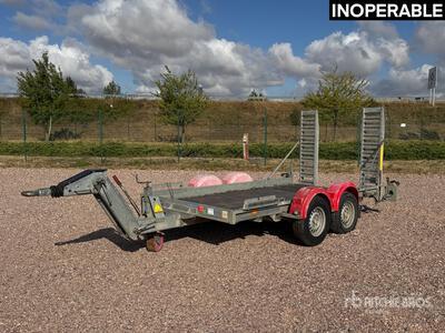 2017 Hubiere H212L14CF Remorque 2 Essieux T/A Equipment Trailer (Inoperable)