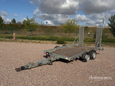 2013 Hubiere H212L14CF Remorque 2 Essieux T/A Equipment Trailer