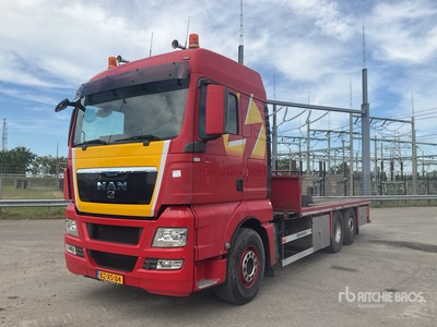MAN TGX 6x2 Sleeper Flatbed Truck