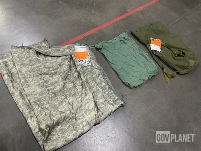 (40) Barracks Bags, (45) Wet Weather Poncho Liners & Assorted Items
