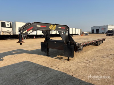 2014 Maxey 40 ft Tri/A Gooseneck Remorque à plateau