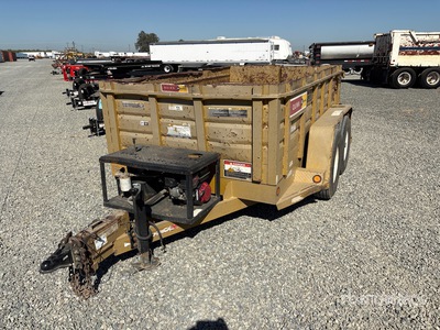 2016 Marksman 6X10 10 ft T/A Dump Utility Trailer