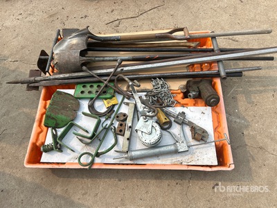 Shovel, Post Hole Digger, Grease Gun, Bottle Jack & Axe Divers