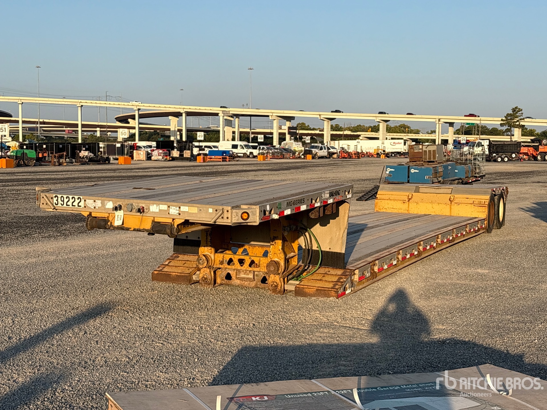 2012 Trail King TK54MG482 54000 lb T/A Removable Gooseneck Lowboy Trailer