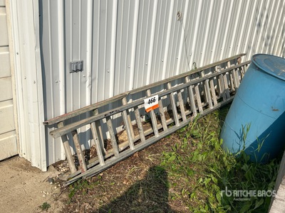Quantity of (3) 9 ft Aluminum Ladder