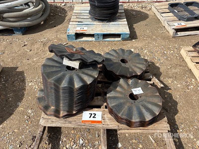 Quantity of (80) 20 in x 13 Wave Coulter Blade Pièces diverses - Fits Mandako 4030 Twister Tandem Disc