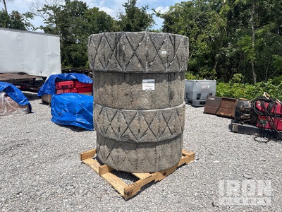 Quantity of (4) Cat Evolution EWRS 14x24 Aperture Tires w/ Wheels - Fits Cat TL1255D