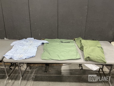 (66) Duffel Bags, (33) Men's Shirts, (8) Barracks Bags & Assorted Items