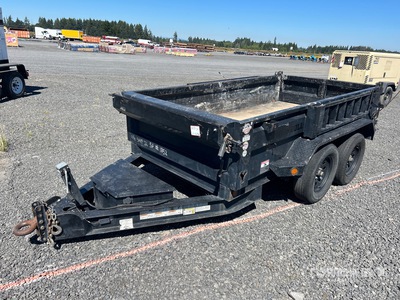 2021 Norstar Iron Bull 10 ft T/A Dump Utility Trailer