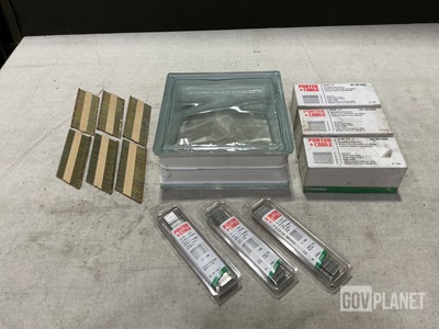 Lot of Assorted Nails & Glass Blocks