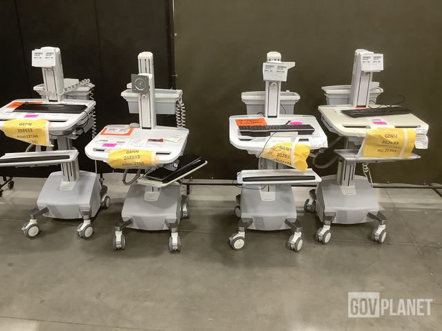 (4) Ergotron Medical Carts