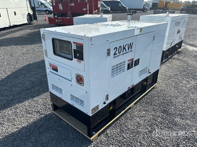 Silent Generator 20KW 20 kW Skid-Mounted Zestaw prądotwórczy (Unused)
