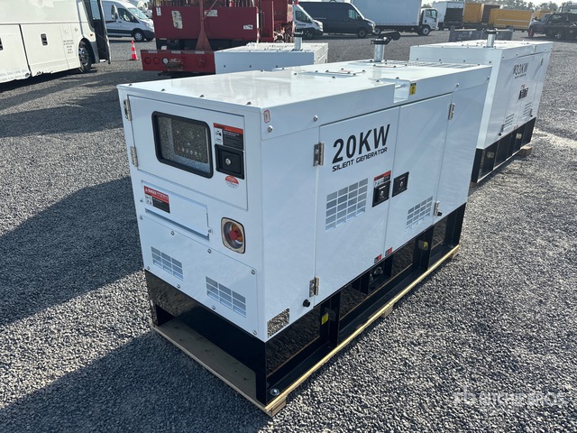 Silent Generator 20KW 20 kW Skid-Mounted Generator Set (Unused)