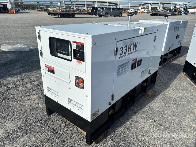Silent Generator 33 kW Skid-Mounted Generator Set (Unused)
