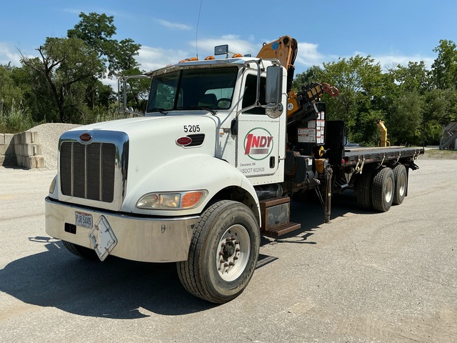 2010 Effer 110E/2S Knuckle Boom on 2011 Peterbilt 348 6x4 Boom Truck