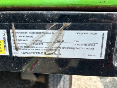 2014 Old Dominion Brush VX8031D Xteme Vac Hydraulic Mobile Self-Contained Diesel Powered Debris Collector Divers - Équipement d'aménagement paysagé