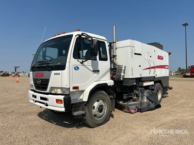 2009 Elgin Eagle on 2009 Nissan UD3300 Sweeper Truck