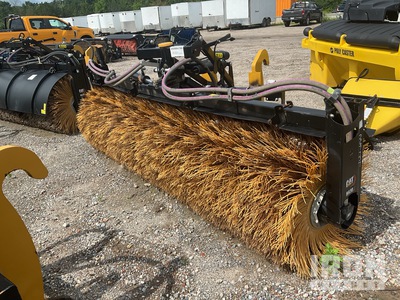 Cat BA30 120 in  Q/C Hydraulic Angle Broom  - Fits Cat Wheel Loader, w/ Fusion Coupler